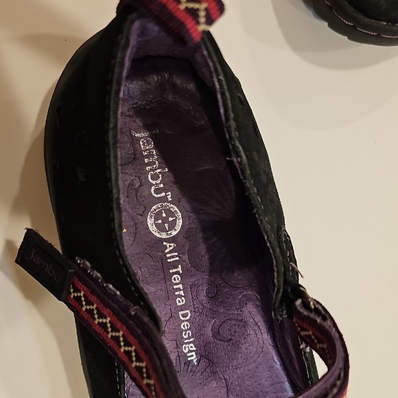 Jambu Black and Purple Mary Jane Flats Size 8M Women's - Picture 7 of 9